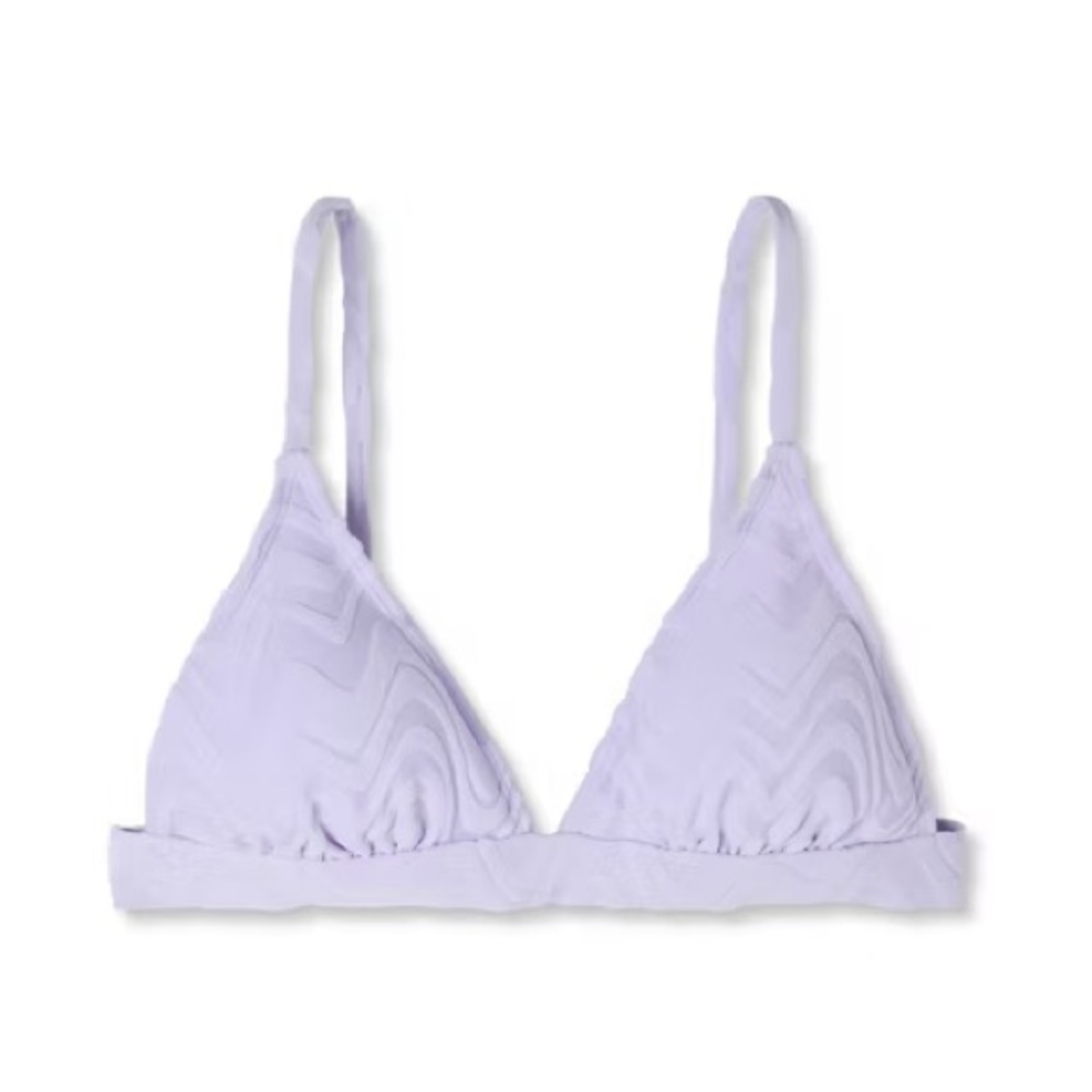 NWT Wavy Terry Textured Bikini Wild Fable™ Lilac Purple XXS - Picture 7 of 8